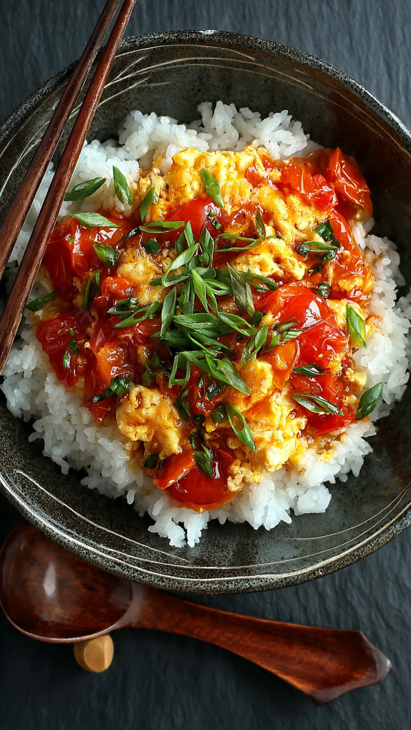 Easy Tomato and Egg Rice