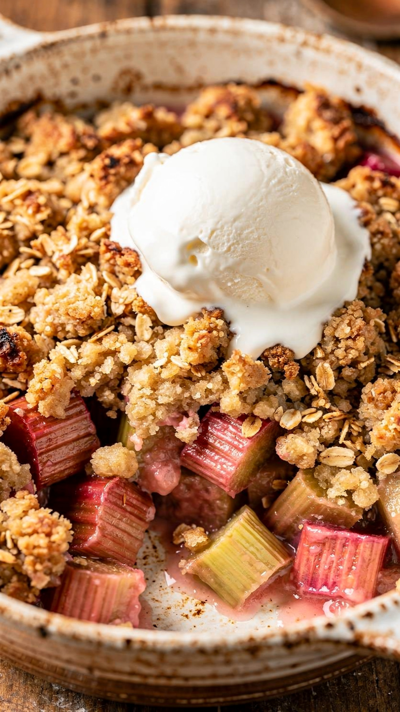 Rhubarb Ginger Crisp