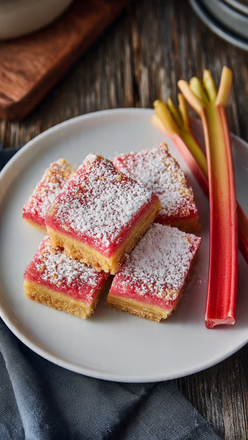 Rhubarb Dream Bars